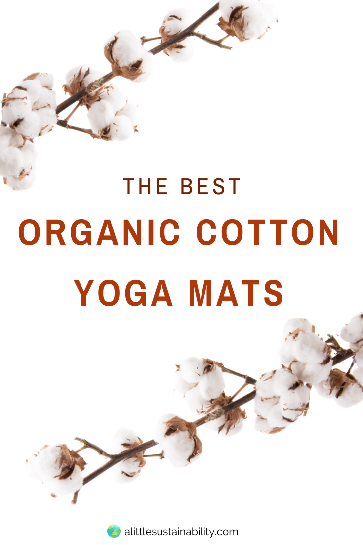 Organic yoga mats are perfect for yogis who want to have a more sustainable yoga practice. We’ve curated a list of the top 5 organic cotton yoga mats you can find on the internet, these mats support local artisans in the US and around the world. #ecofriendlyliving #yogafitness #wastefreeliving