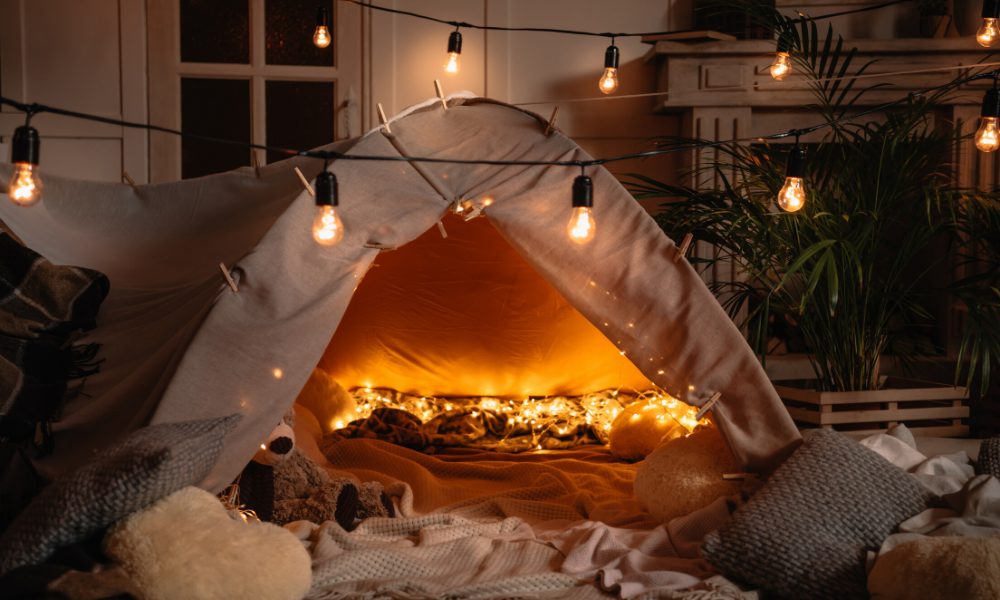 Make an Indoor Fort during your weekend staycation
