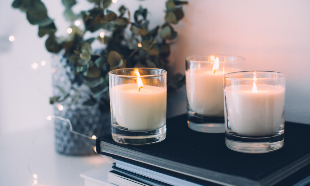 candles with natural scents bring the outdoors inside