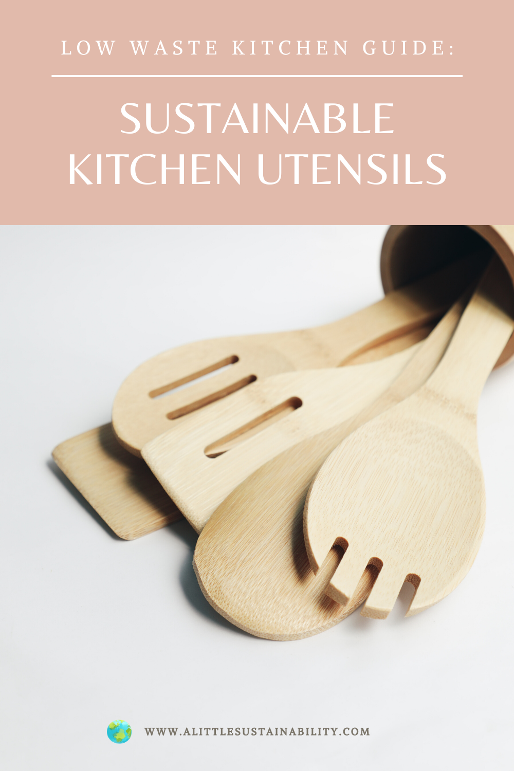 The best zero waste cutlery for an eco-friendly swap are bamboo utensils. Bamboo is a great material for all of your sustainable kitchen essentials. In this zero waste living guide we’ll show you different options for getting non-toxic and plastic free utensils both for cooking and on-the-go travel kits.