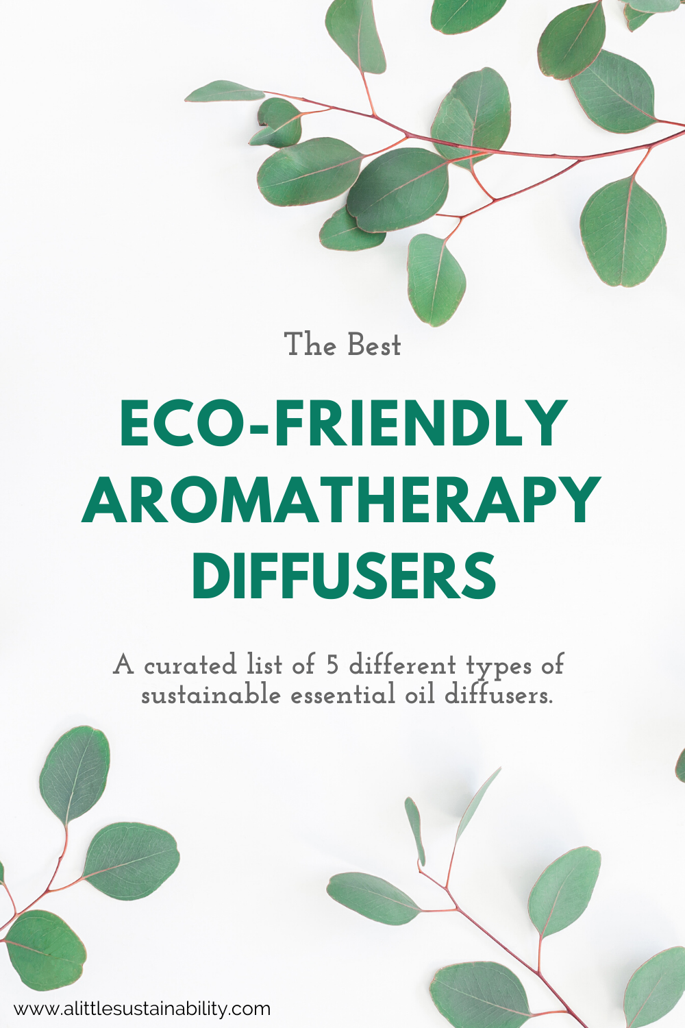 A curated list of the best eco-friendly aromatherapy essential oils diffusers. 5 different types of diffusers with 15 total diffusers listed. Natural Stone Diffusers, Reed diffusers, candle oil burning diffusers, nebulizers and ultra sonic