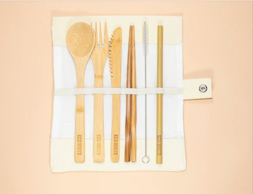 Eco Roots Low Waste cutlery travel set
