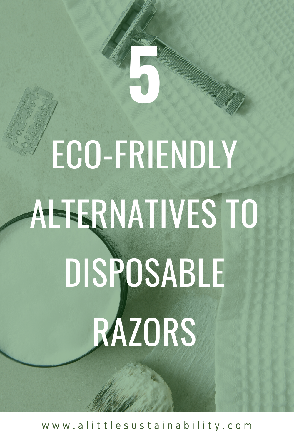 5 eco-friendly alternatives to disposable razors. The best safety razors for women and men are highlighted in this blog post. These safety razors are a great zero waste way to shave, most of the brands also offer stands for their razors, a stand is a great way to store your safety razors. Green your shaving routine with these eco-friendly safety razors. #lowwasteliving