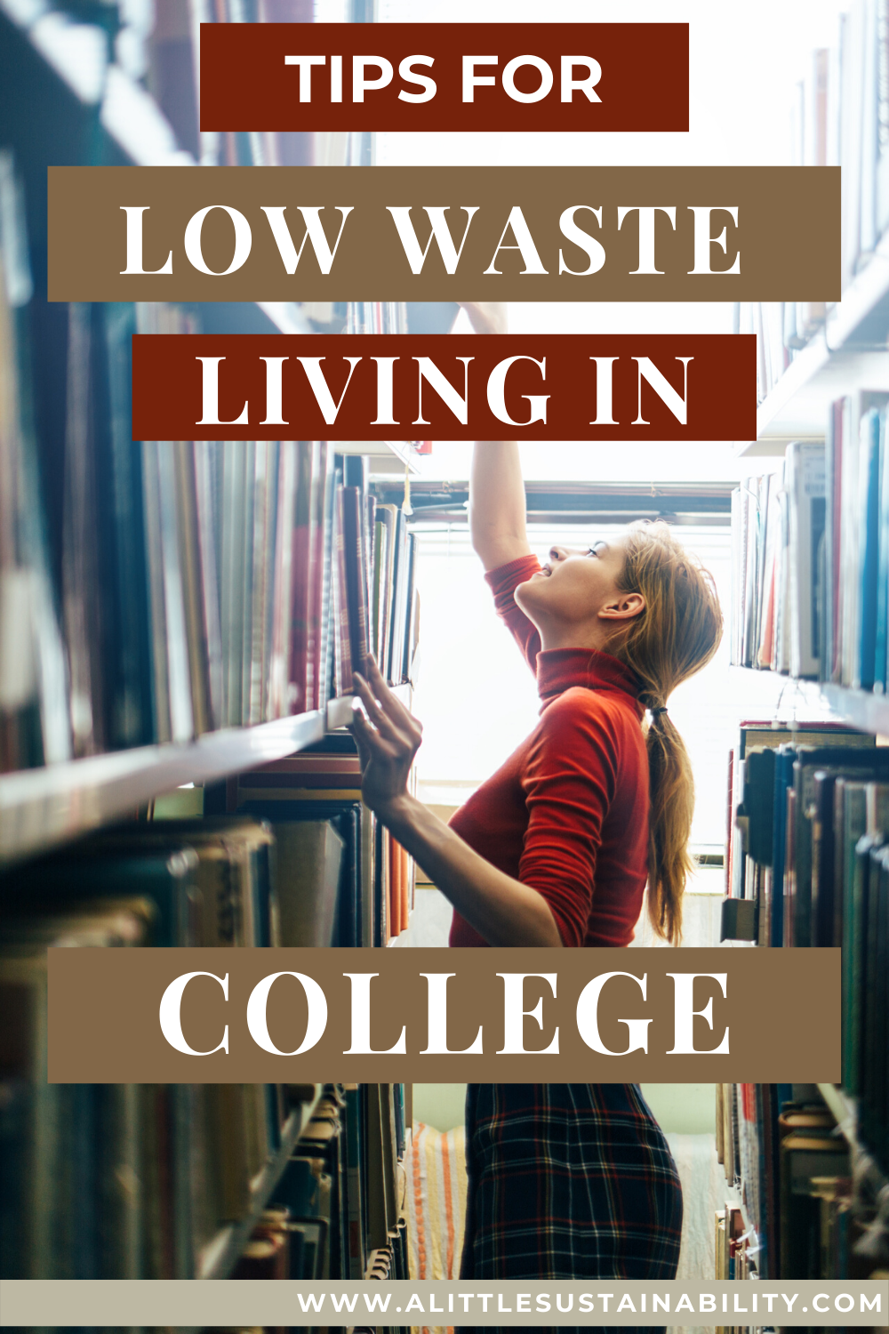 Living low waste in college is easier than you think. Transitioning to a more environmentally friendly way of living can also be a great money saver, which is great for those on a college budget. Learn more at alittlesustainability.com/how-to-live-zero-waste-in-college/