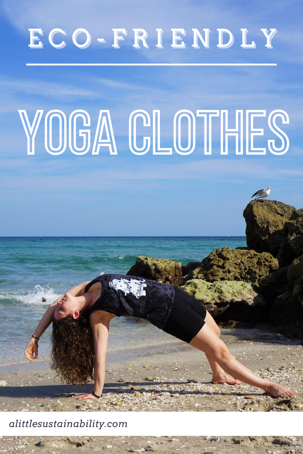 Eco Friendly clothing brands with beautiful yoga lines. Take your conscious yoga practice to the next level with sustainable activewear. Find more sustainability blogs at alittlesustainability.com